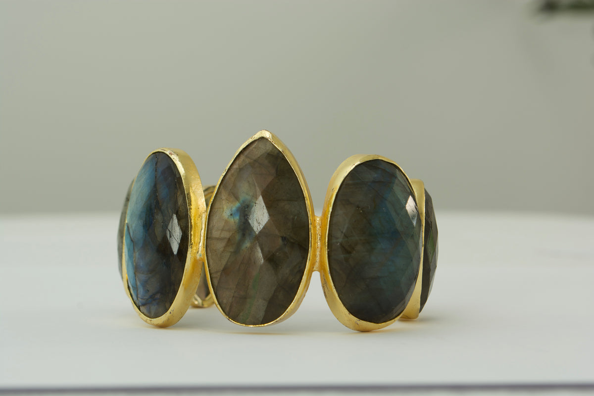 Sculptural Stone Cuff
