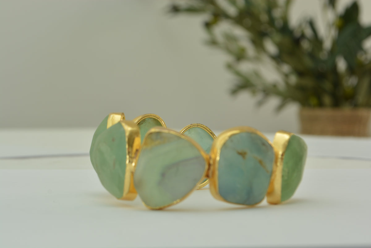 Sculptural Stone Cuff