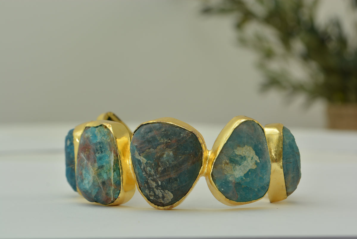 Sculptural Stone Cuff